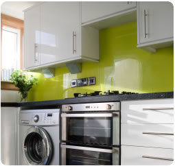 Back painted glass splashbacks
