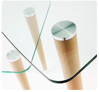 UV bonding in a table
